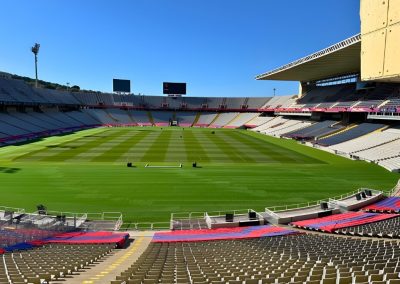 Football camp in Barcelona Montjuic Stadium